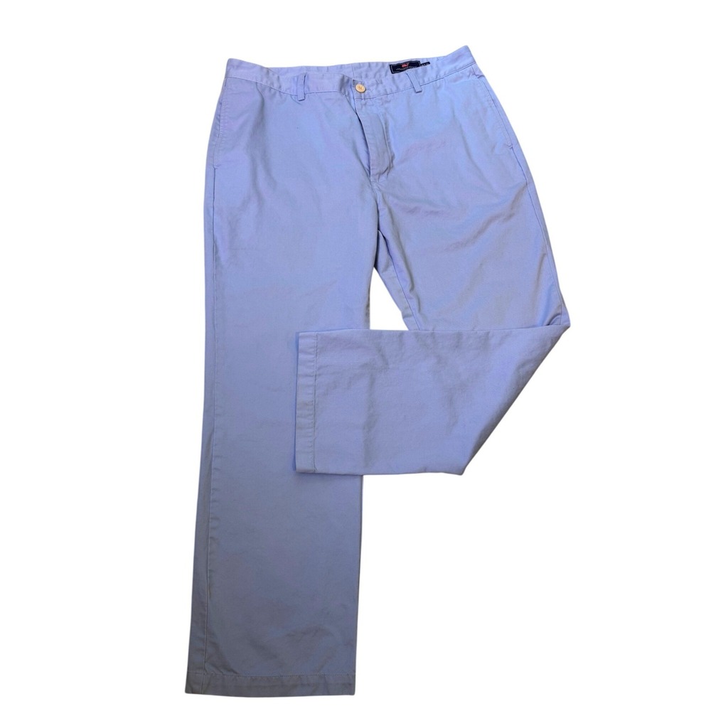 Vineyard Vines Mens Club Pant Light Blue Cotton Twill Chino Trousers 38x30